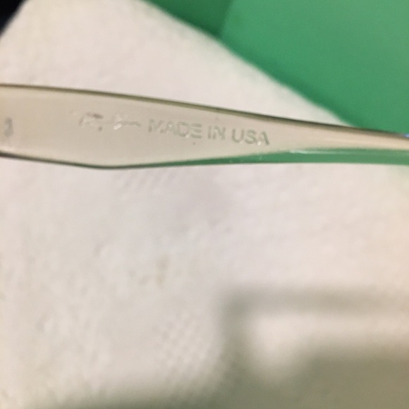 Ray-Ban Sunglasses RB4147 Clear Frame, Blue Mirror - Picture 6 of 6